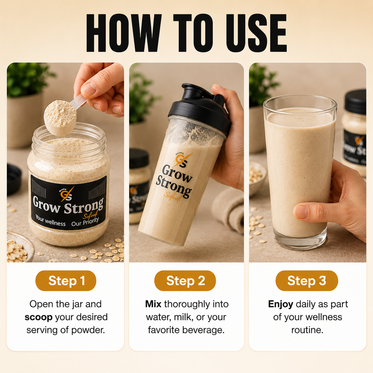 Grow Strong | Your Physical Power - Boosts Vitality And Physical Performance