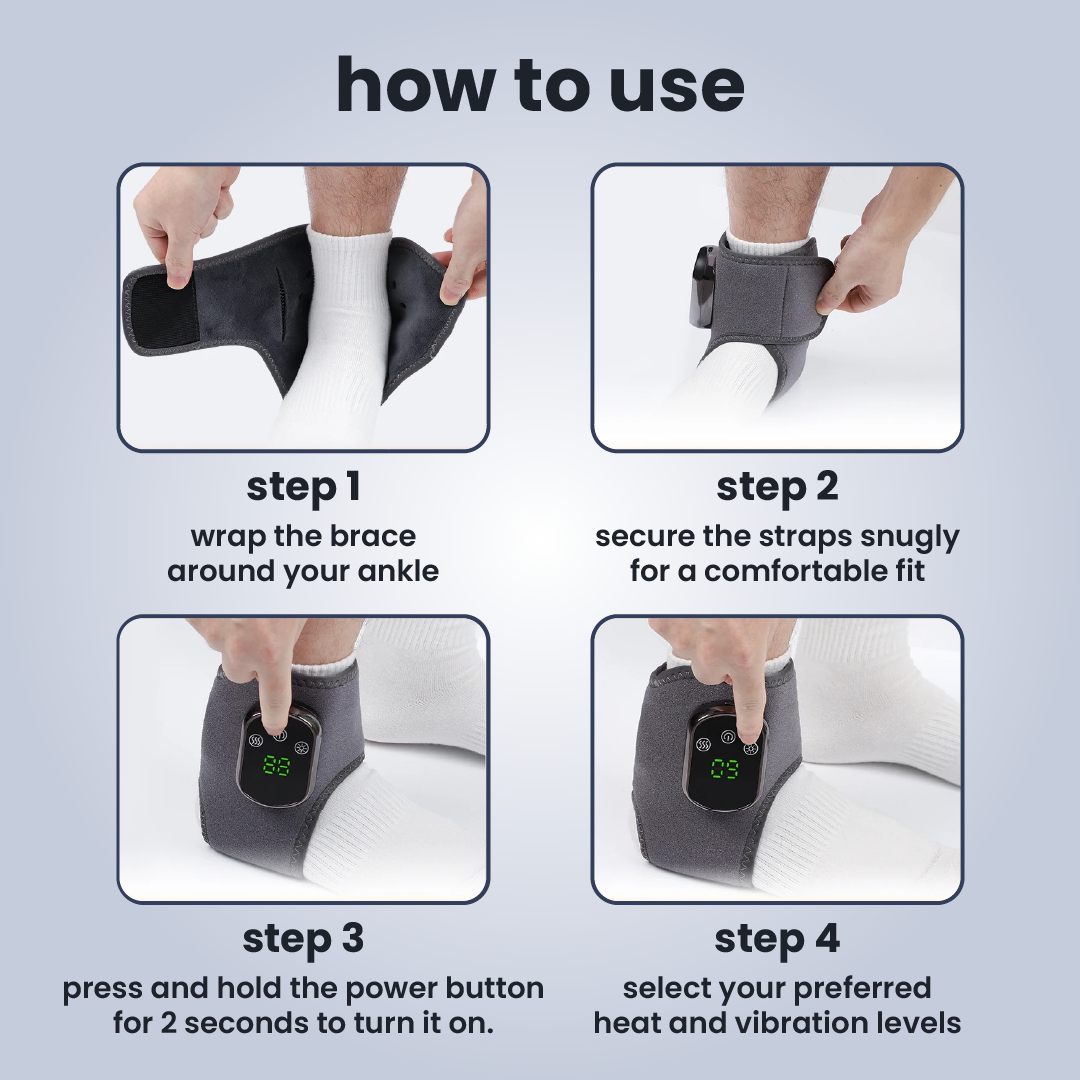 AnkleEase™ 3-in-1 Foot Massager – Heat Therapy & Vibration for Foot Pain Relief