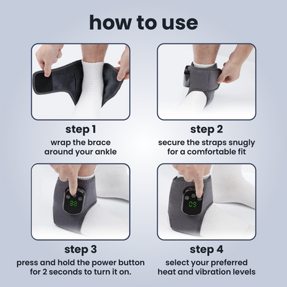 AnkleEase™ 3-in-1 Foot Massager – Heat Therapy & Vibration for Foot Pain Relief