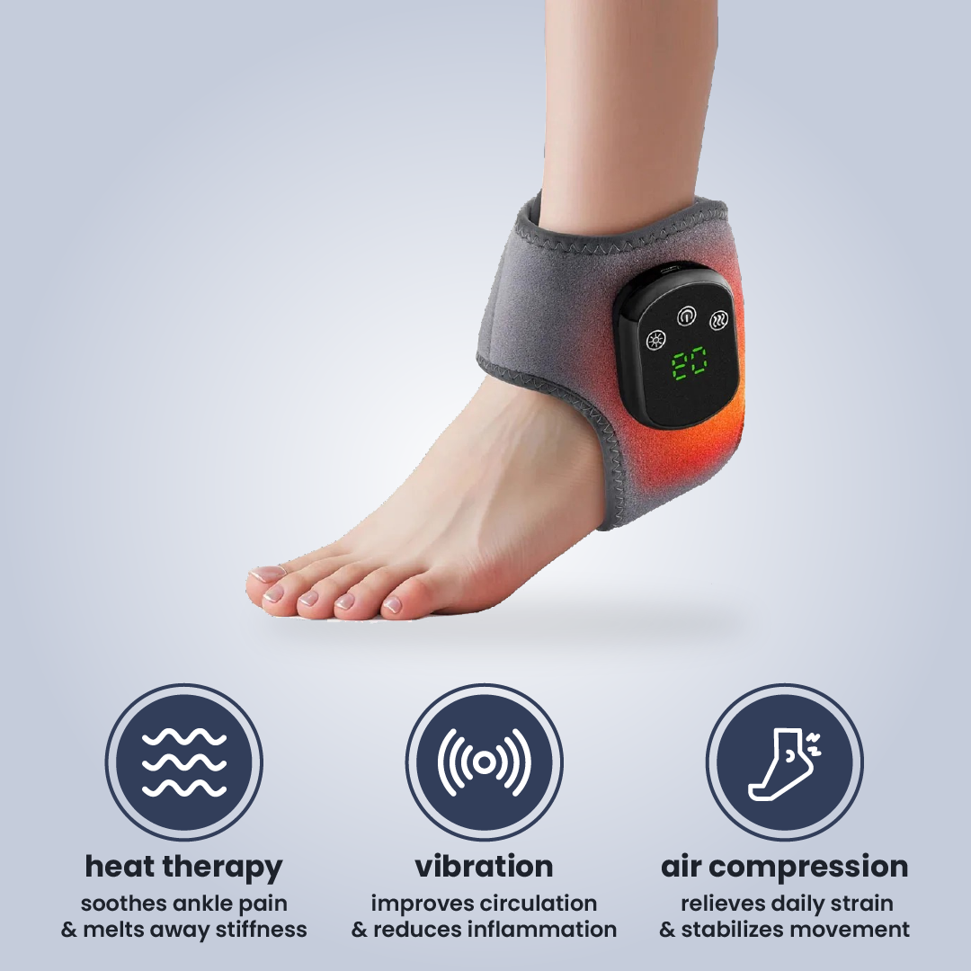 AnkleEase™ 3-in-1 Foot Massager – Heat Therapy & Vibration for Foot Pain Relief