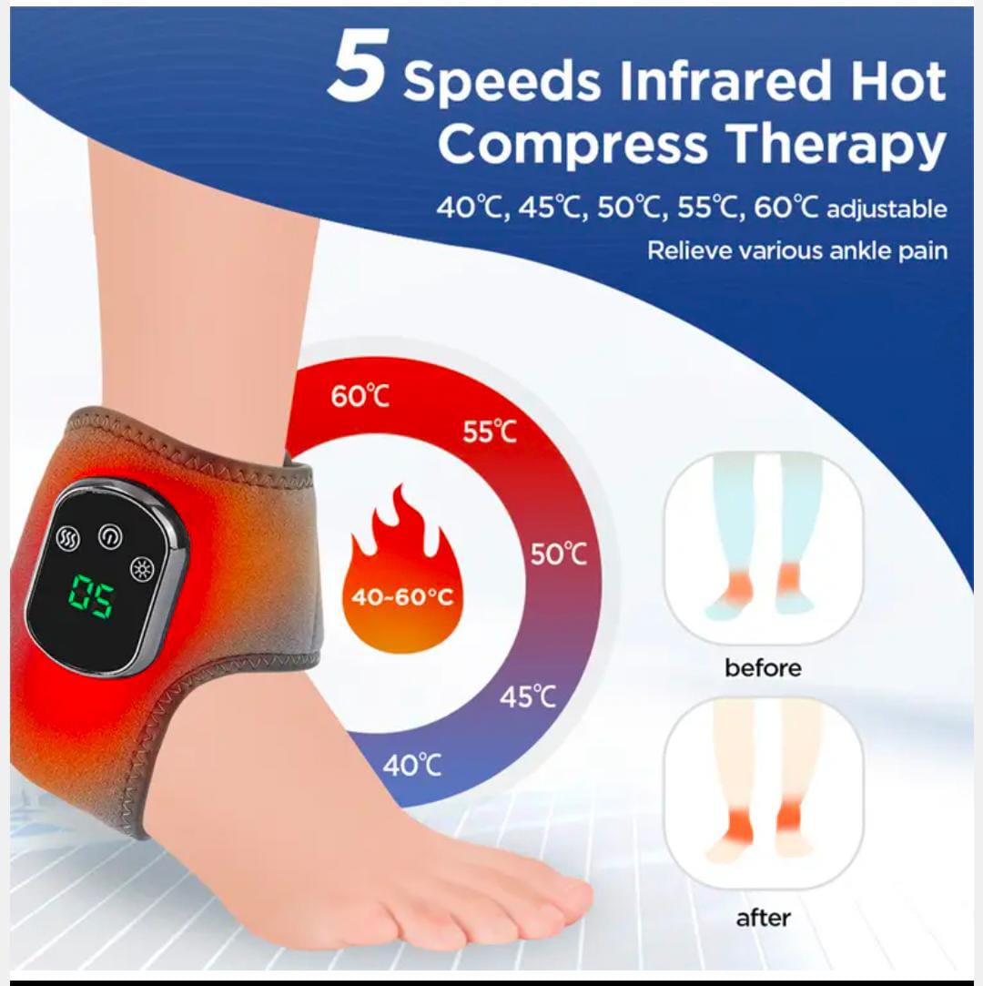 AnkleEase™ 3-in-1 Foot Massager – Heat Therapy & Vibration for Foot Pain Relief