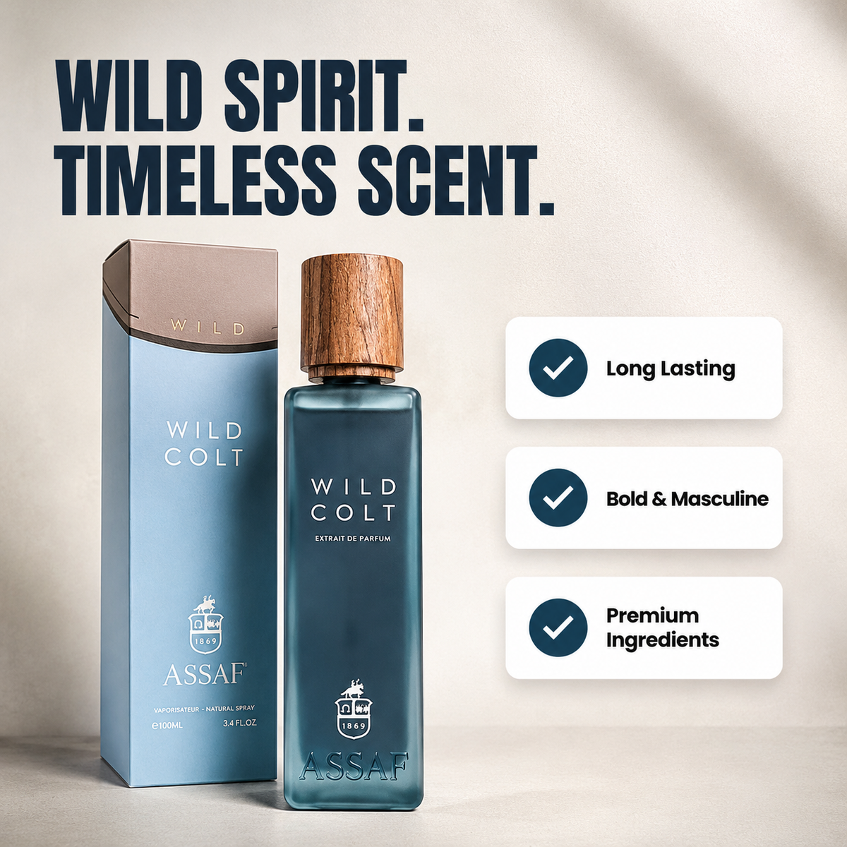 Assaf Wild Colt Eau de Parfum (EDP) 200ml – Unisex